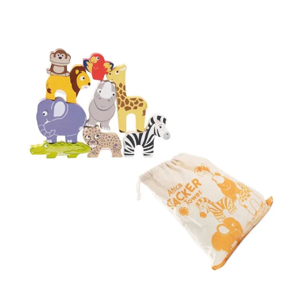 Houten Stapeldieren - Safari | Fantastic Gifts Shop
