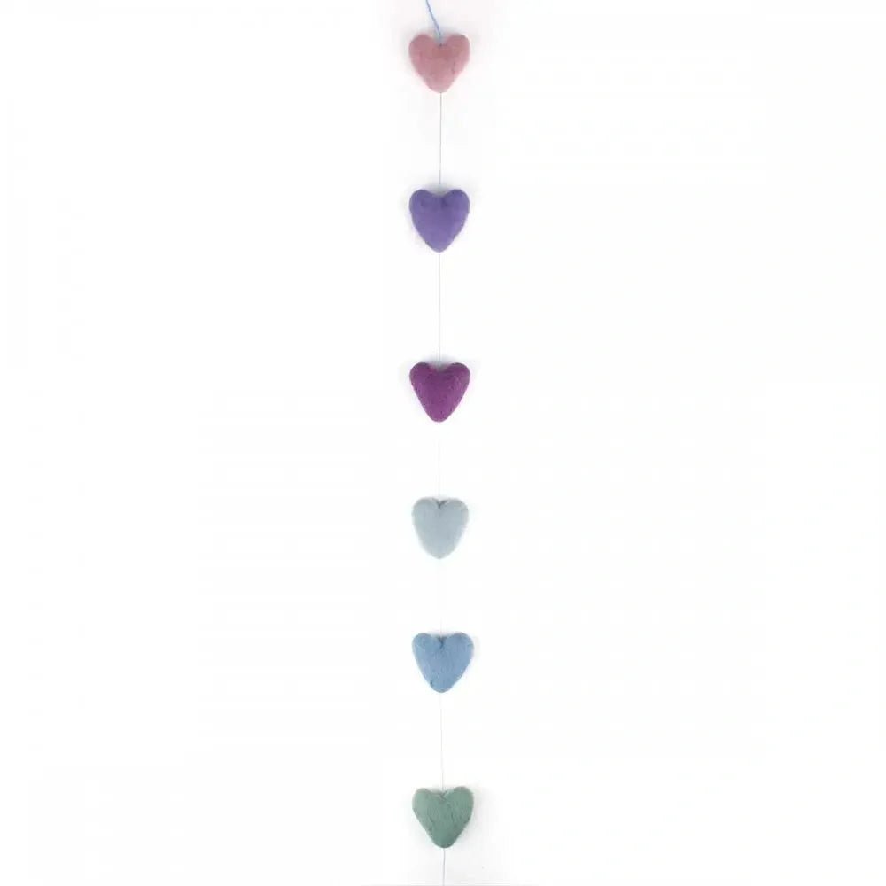 Viltslinger - Hartjes (Blauw/Lila) | Fantastic Gifts Shop