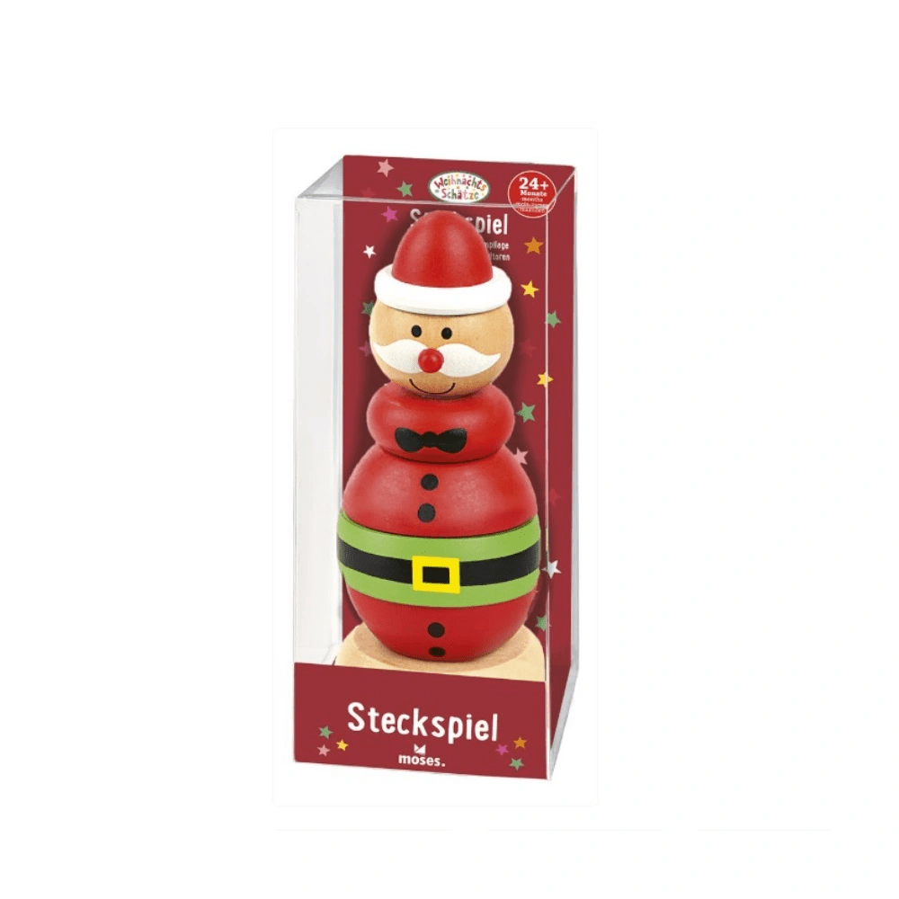 Houten Stapelfiguur Kerstman | Fantastic Gifts Shop